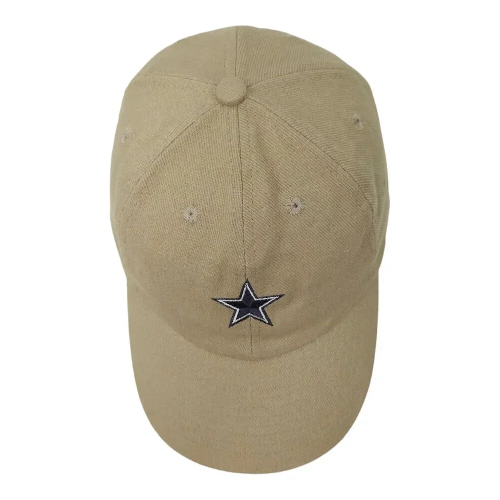 NFL Dallas Cowboys Football Adjustable Size Strapback Cap Baseball Hat Khaki